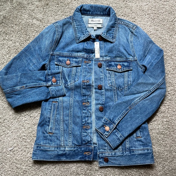NWT Madewell Classic Jean Jacket Pinter Wash XS
